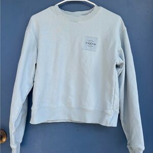 Coach Sky Blue Women's Crew Neck Sweater